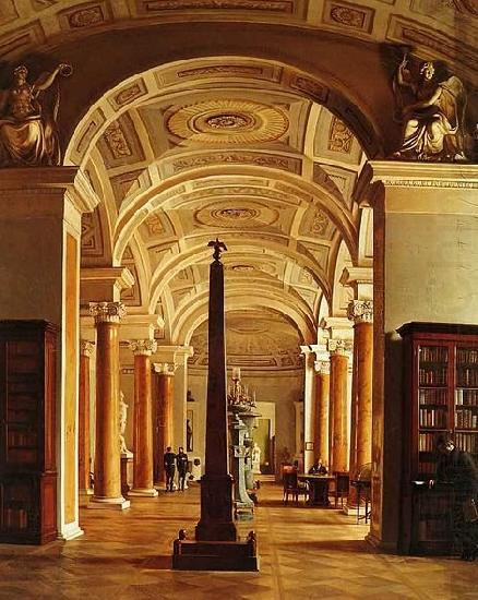 Alexey Tyranov View on the Hermitage Library china oil painting image